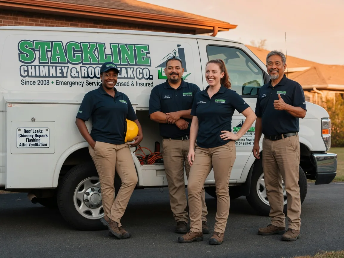 Chimney flashing repair company in Gillett, TX